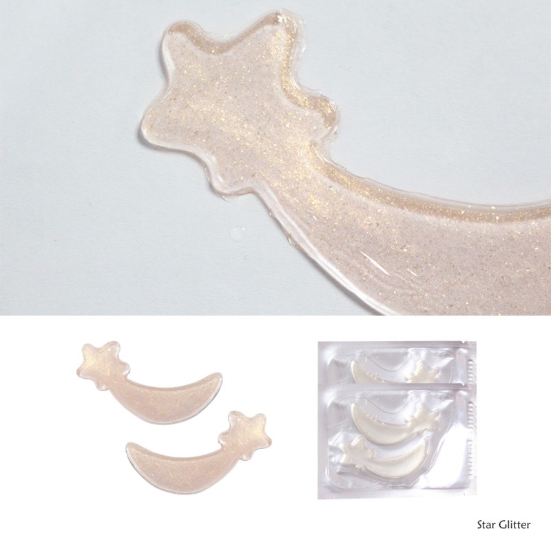 Hydro Gel Eye Patch Manufacturer - OEM 24k Puffy Glitter Under Pink Gold Collagen