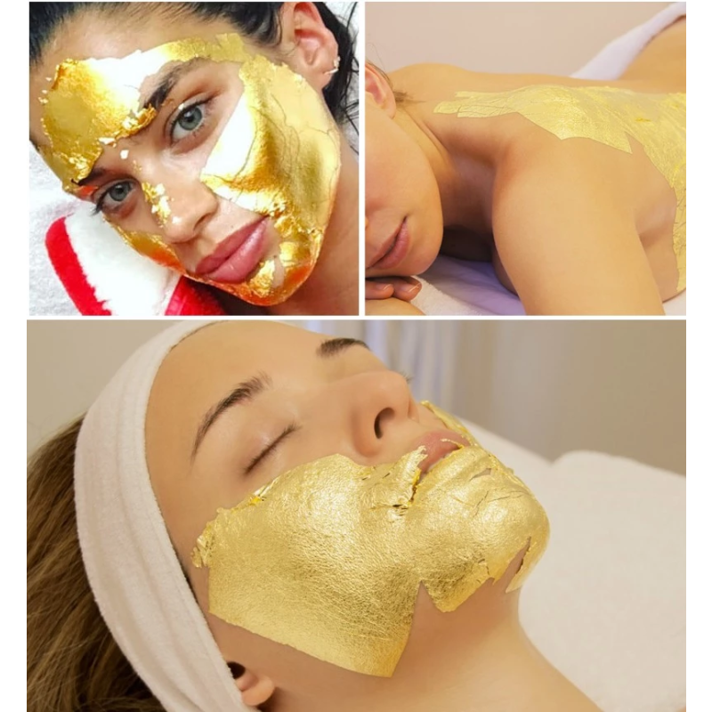 Sheet Paper Mask Factory - OEM Spa Anti Wrinkle Sheet Paper Mask 24k Gold Foil