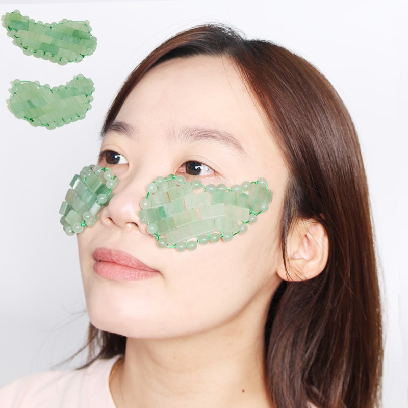 Jade Roller Manufacturer - Natural Reusable Jade Roller Eye Cover Sleeping Mask