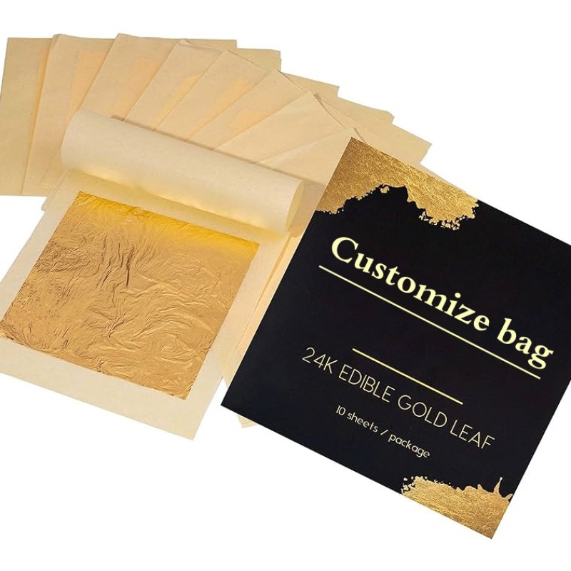 Edible Gold Leaves Manufacturer - Transfer Edible Gold Leaves Foil Sheet 24K