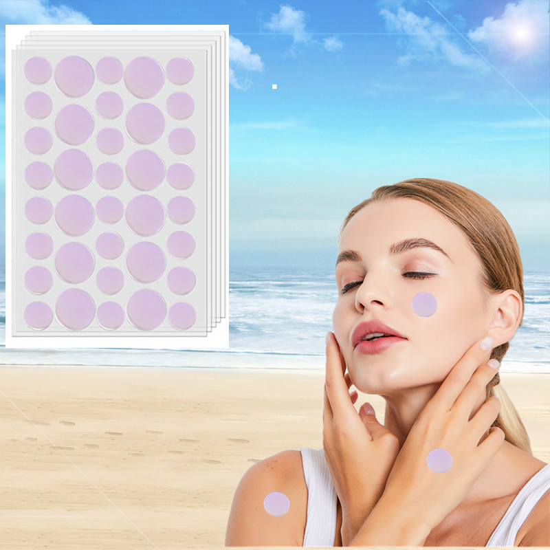 UV Tattoo Sticker Manufacturer - Custom Heart Shape Pimple Patches Sunscreen