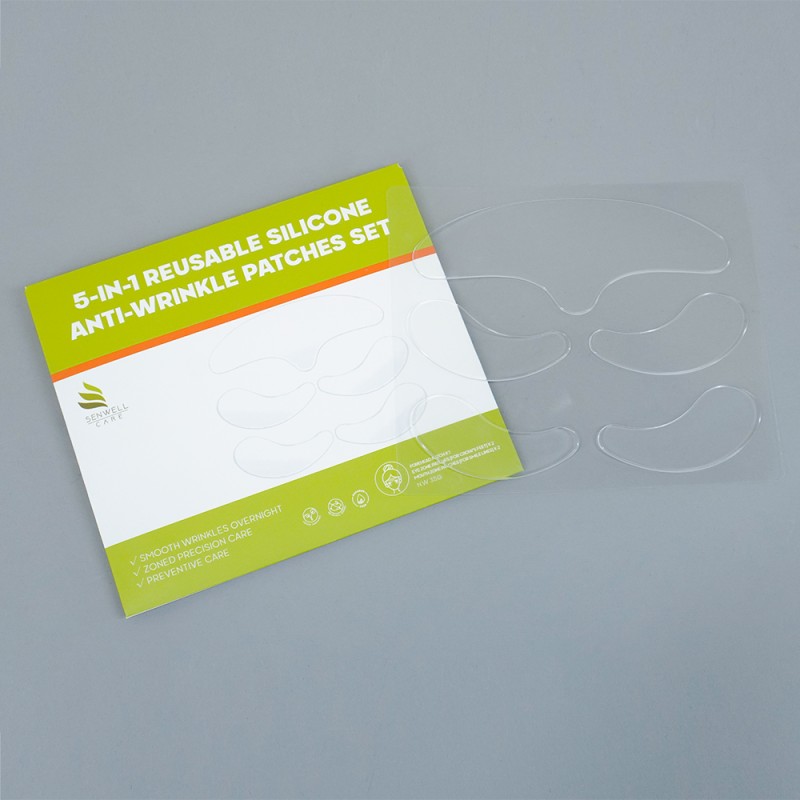 Facial Silicone Sheets Supplier - Anti Scar Multi Shape Silicone Gel Face Mask Set