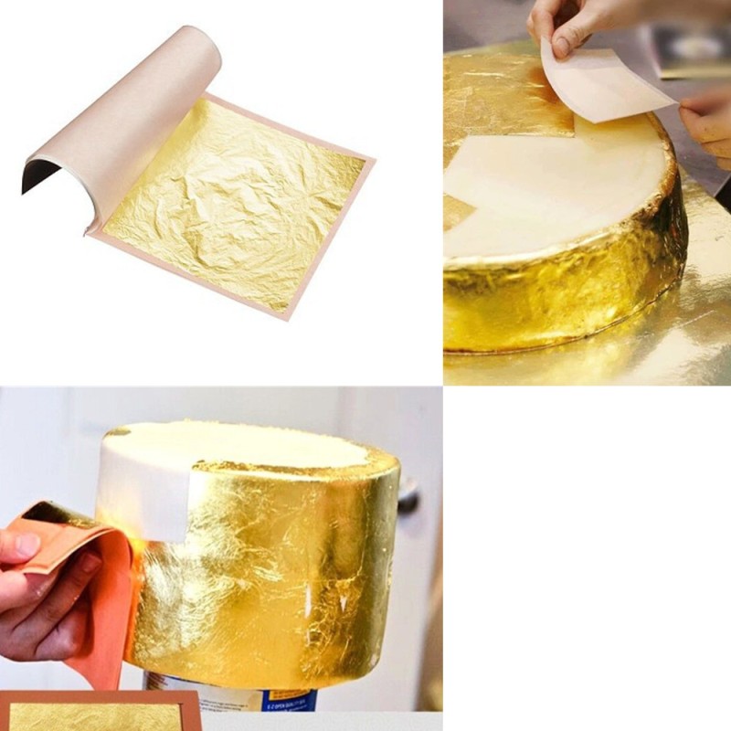 Edible Gold Leaves Manufacturer - Transfer Edible Gold Leaves Foil Sheet 24K