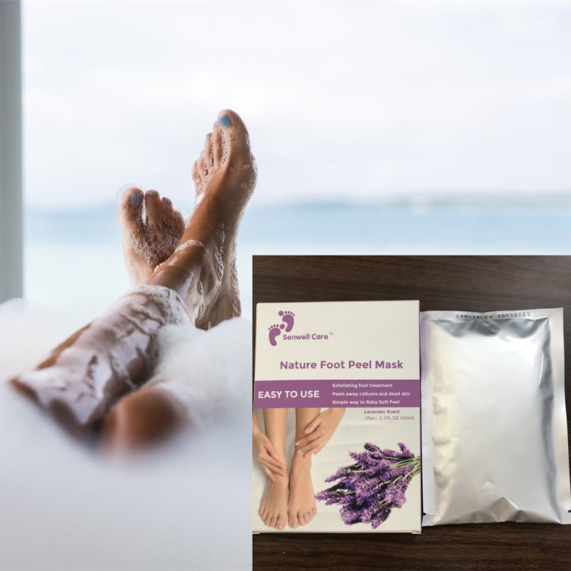 Foot Mask Factory - Custom Label Lavender Rose Moisturizing Peel Off Exfoliating
