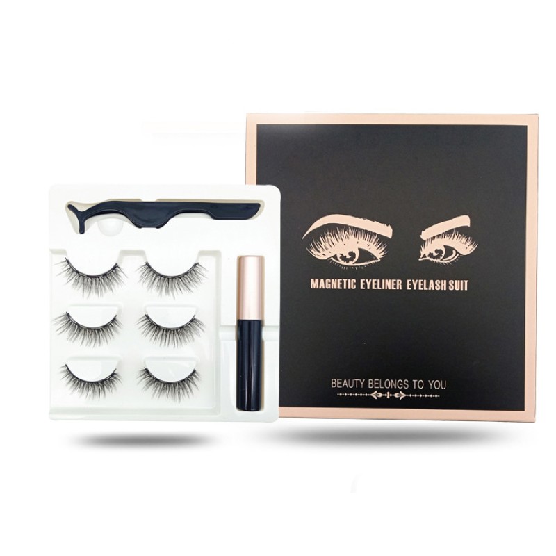 Magnetic Eyeliner Kit Supplier - Wholesale Custom Logo 5 Magnet with Lashes