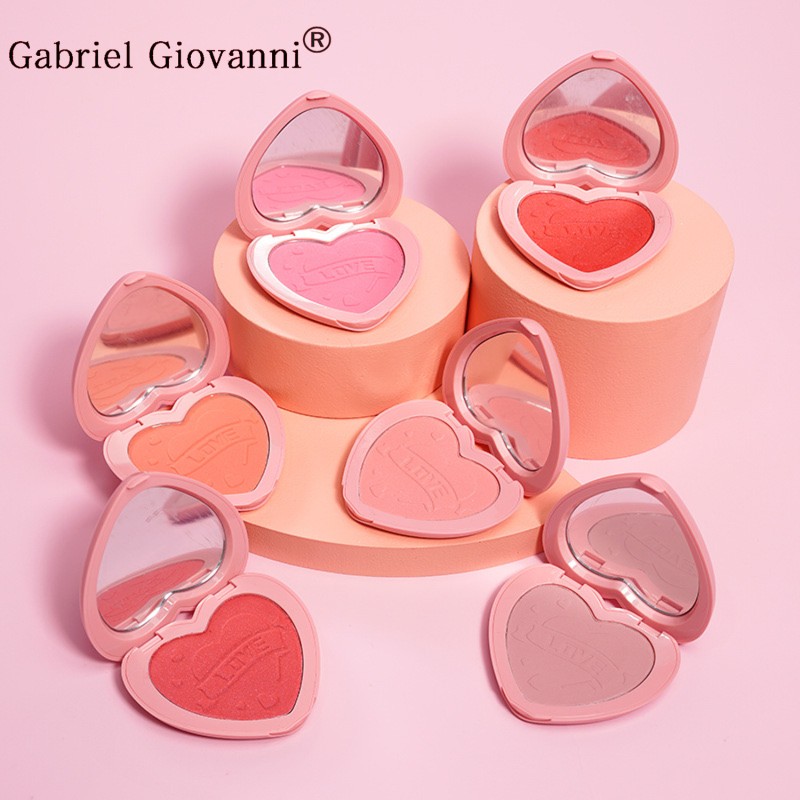 Blush Palette Manufacturer - Wholesale Custom Logo Heart Shaped Cream Blush