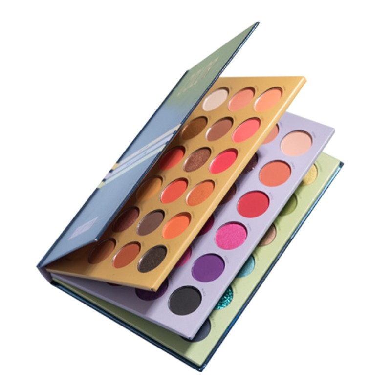 Press Eyeshadow Pallets Factory - Makeup 72 Color Pressed Pallets Sticker Label