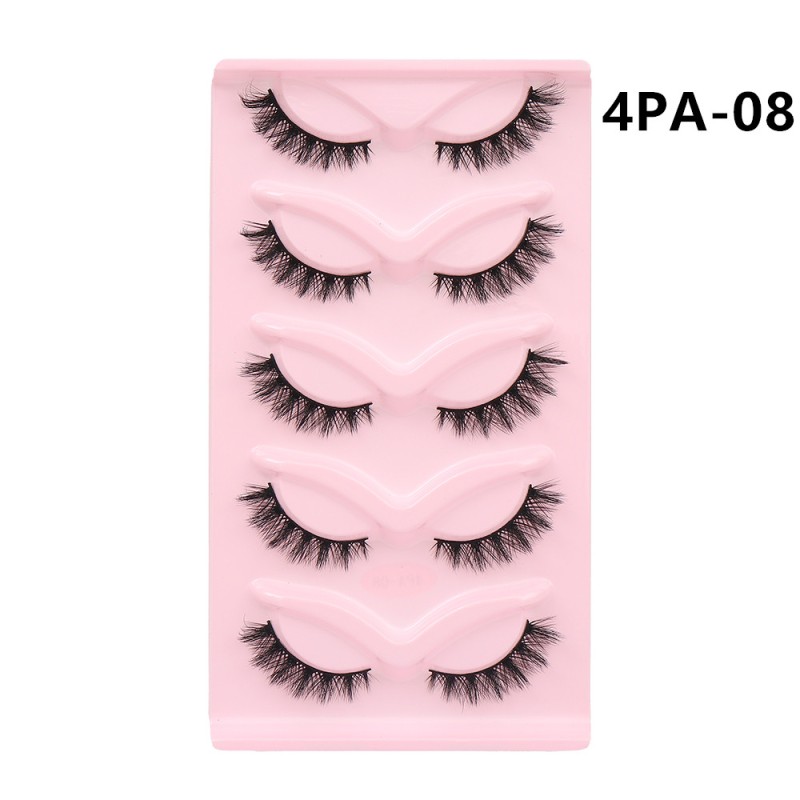 False Eyelashes Manufacturer - New Beauty Luxury Custom Logo 5 Pairs Multilayer