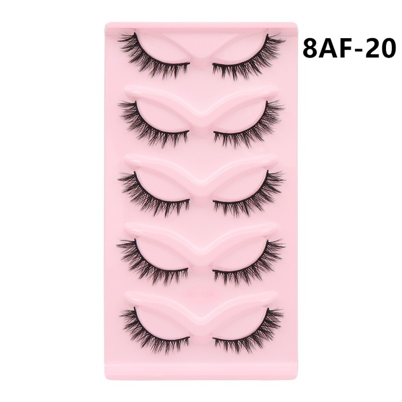 False Eyelashes Manufacturer - New Beauty Luxury Custom Logo 5 Pairs Multilayer