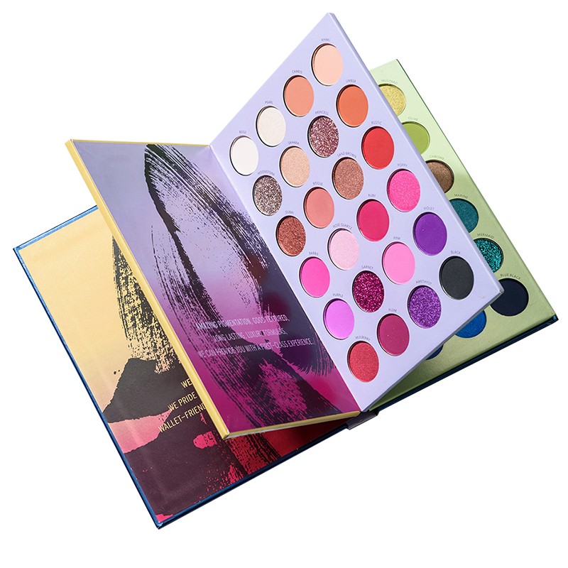 Press Eyeshadow Pallets Factory - Makeup 72 Color Pressed Pallets Sticker Label