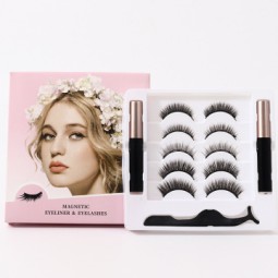 Magnetic Eyelash Set Factory - Private Label Mink Set Custom Magnetic Liner