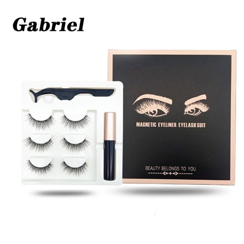 Magnetic Eyelashes Supplier - Eyelashes 25mm 3D with Magnetic Box Own Brand