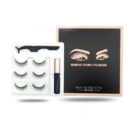 Magnetic Eyelashes Supplier - Eyelashes 25mm 3D with Magnetic Box Own Brand