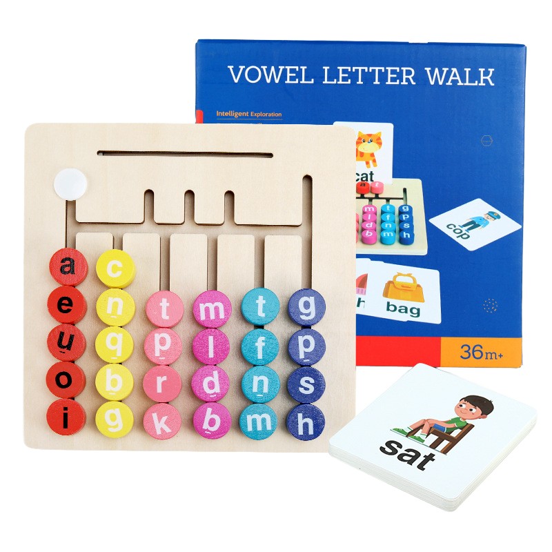 Wooden Toy Factory - SENHE Montessori Alphabet Spelling Maze Game