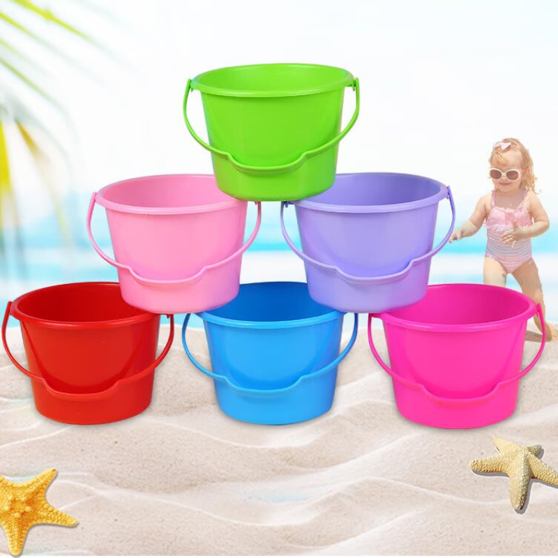 Beach Toy Supplier - Wholesale Small Plastic Sand Fishing Bucket Bubble