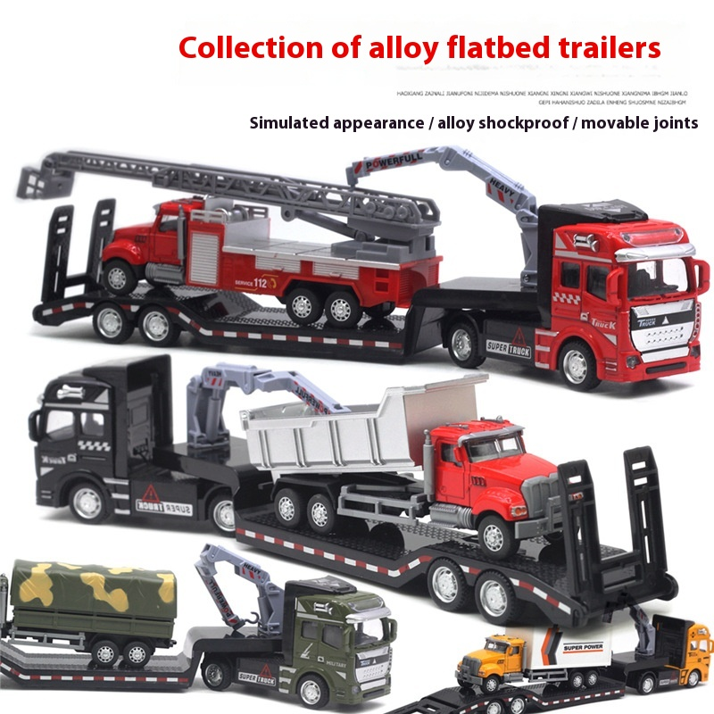 Transport Truck Supplier - 1:50 Scale ABS Plastic Flatbed Multiple Models