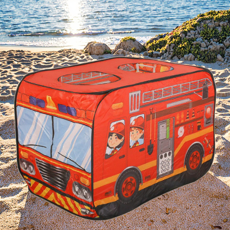 Play Tent Factory - Sairun Soft Toy Car-Shaped School Bus Foldable Indoor