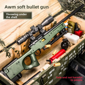 Toy Gun Supplier - Children's AWM M416 Electronic Soft Bullet Plastic
