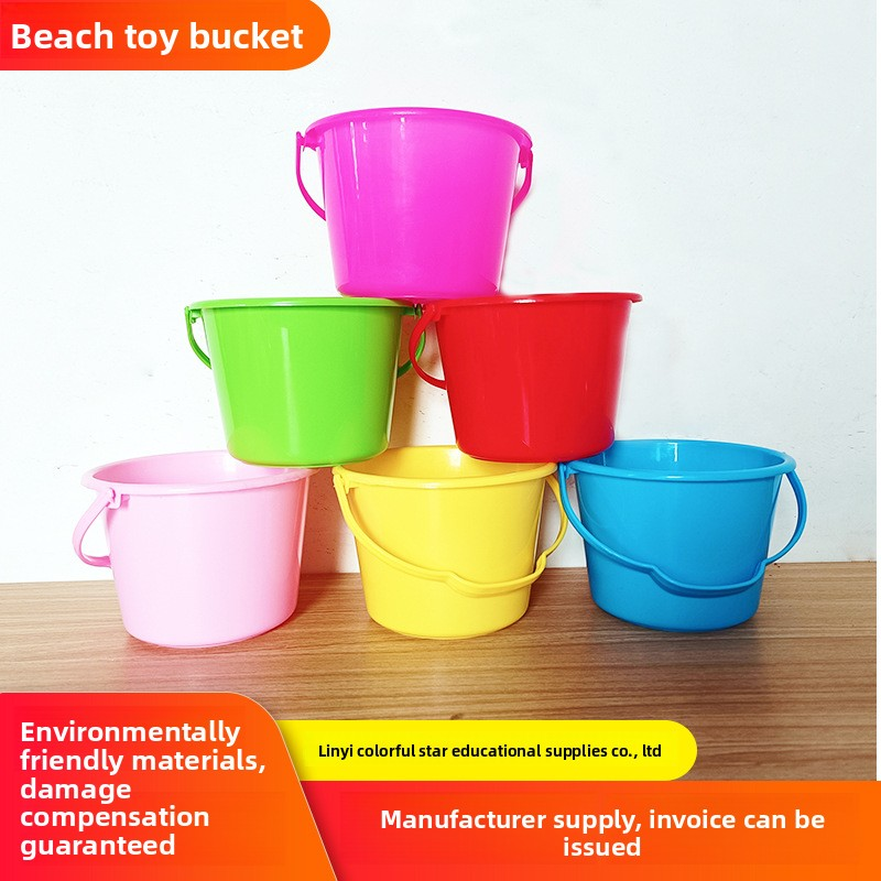 Beach Toy Supplier - Wholesale Small Plastic Sand Fishing Bucket Bubble