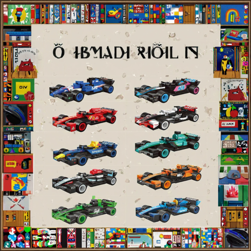 Car Model Factory - Woma Toys C1025 10-Pack F1 Model 1:50 Scale Plastic