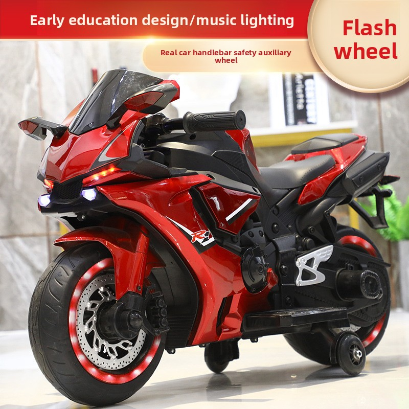Electric Motorcycle Supplier - Children's Battery-Powered Two-Wheel Auxiliary