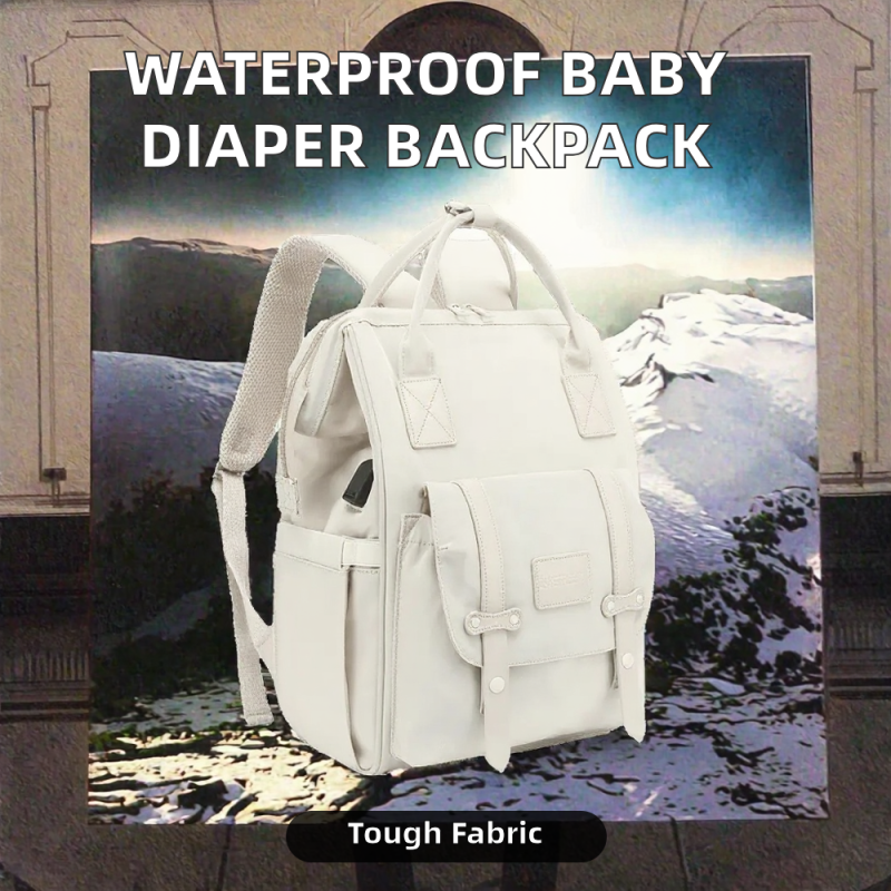 Diaper Backpack Supplier - Large Capacity Waterproof Soft Polyester Anti-Theft