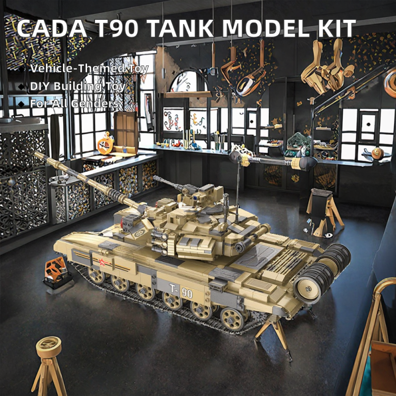 Building Block Set Supplier - Cada C61003 T90 Racing Car MOC 1722 Bricks