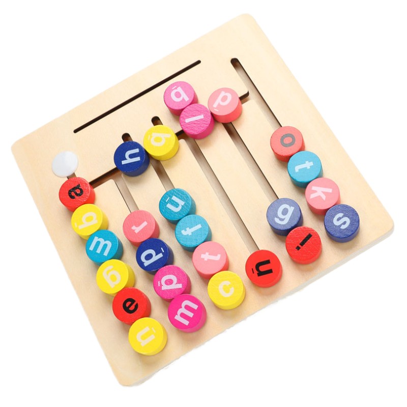 Wooden Toy Factory - SENHE Montessori Alphabet Spelling Maze Game