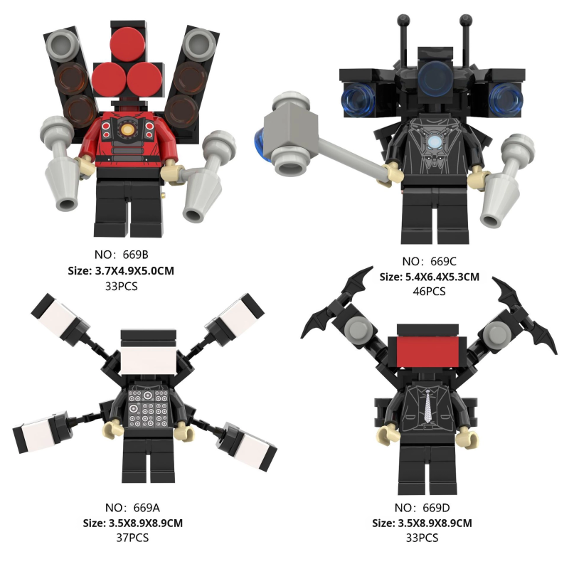 Building Blocks Supplier - Mini Upgrade Titan Clock King Electric Drill Model