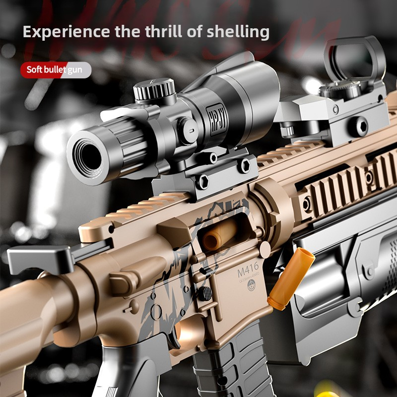 Toy Gun Supplier - Children's AWM M416 Electronic Soft Bullet Plastic