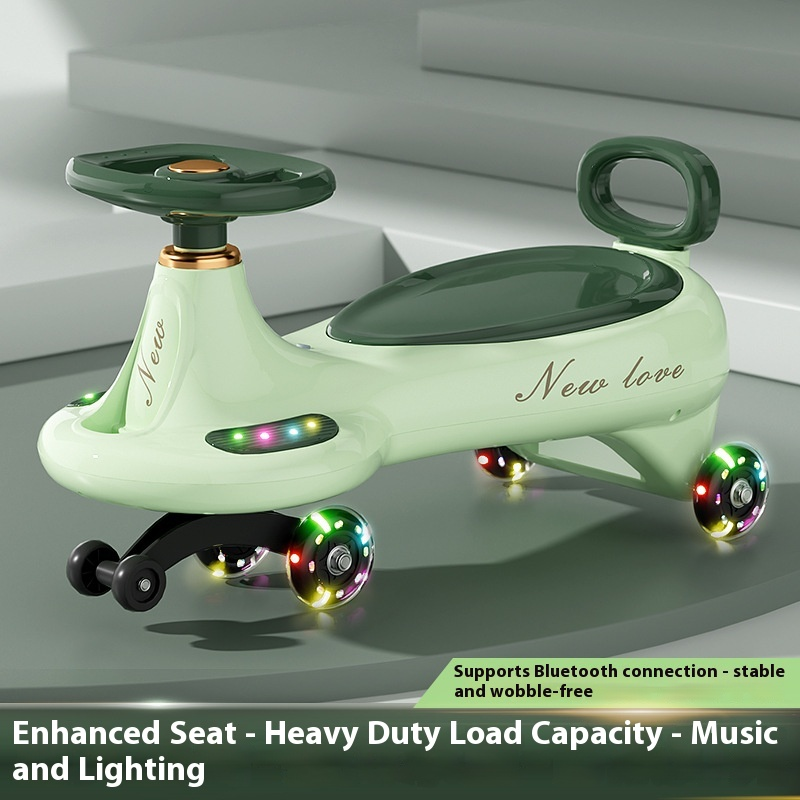 Ride-On Car Supplier - Silent Anti-Rollover Swing Car for 1-8 Years