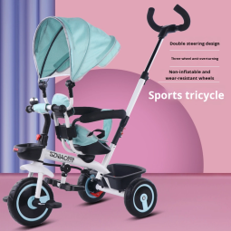 Children Tricycle Factory - Manufacturer in Stock 1-3 Years Sunshade Plastic