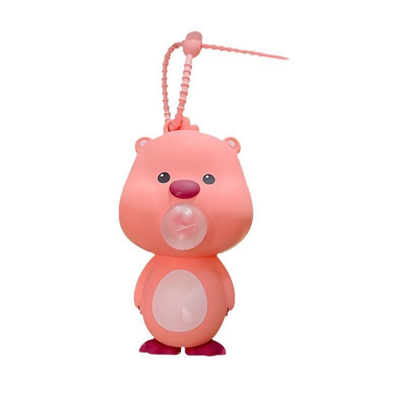 Keychain Toy Manufacturer - Amy Rabbit Kapibara Bubble Blowing Pendant
