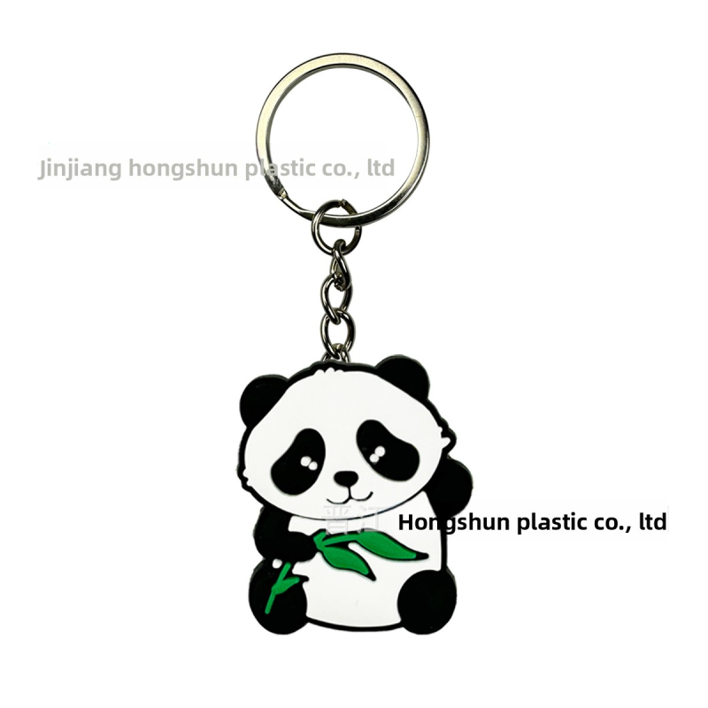 Keychain Supplier - For Amazon Hot Cartoon Panda PVC Soft Rubber