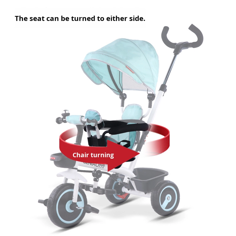 Children Tricycle Factory - Manufacturer in Stock 1-3 Years Sunshade Plastic