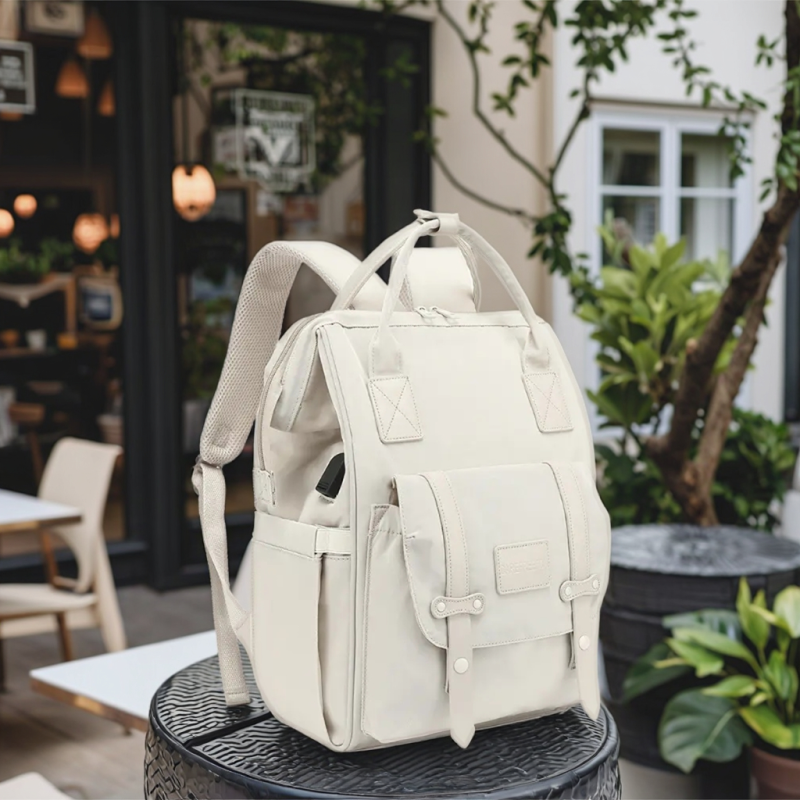 Diaper Backpack Supplier - Large Capacity Waterproof Soft Polyester Anti-Theft