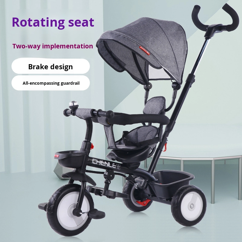 Children Tricycle Factory - Manufacturer in Stock 1-3 Years Sunshade Plastic