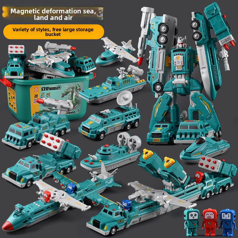 Building Block Set Factory - Genuine Wholesale Magnetic Deformation Robot King