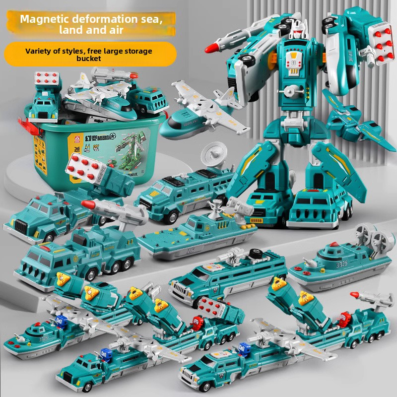 Building Block Set Factory - Genuine Wholesale Magnetic Deformation Robot King