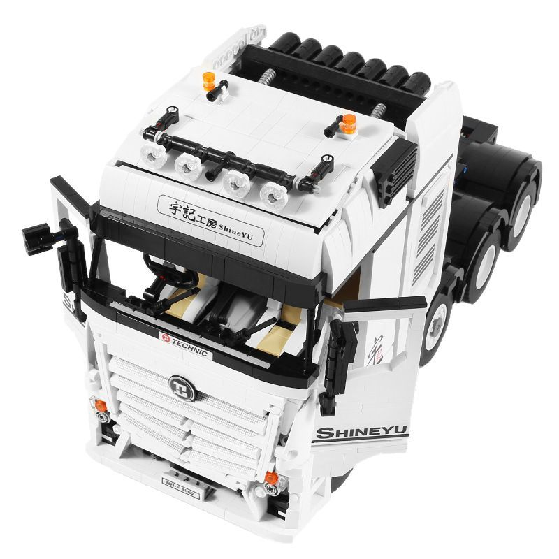 Building Block Set Supplier - Shinyu Yuji M-B Container Engineering Truck