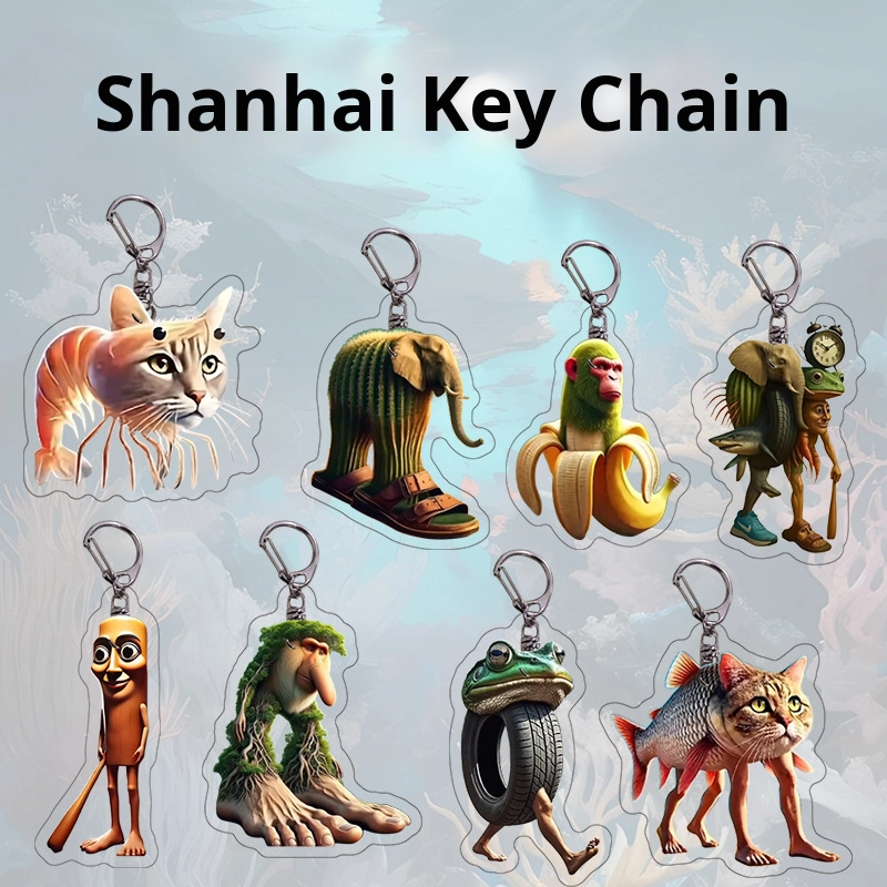 Keychain Manufacturer - TikTok Trending Abstract Pendant Anime Sea City