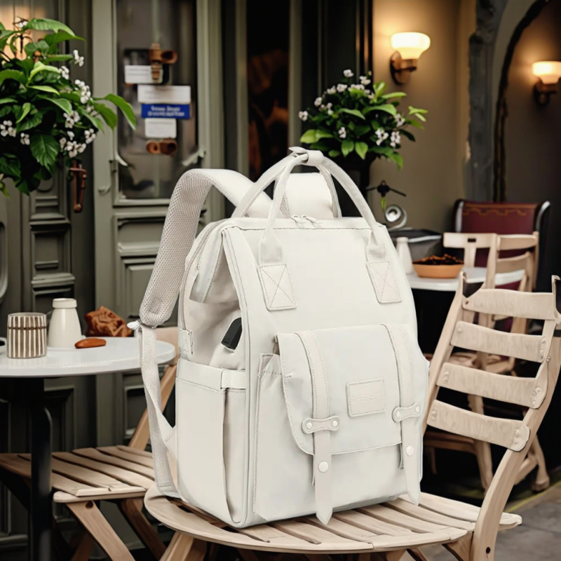 Diaper Backpack Supplier - Large Capacity Waterproof Soft Polyester Anti-Theft