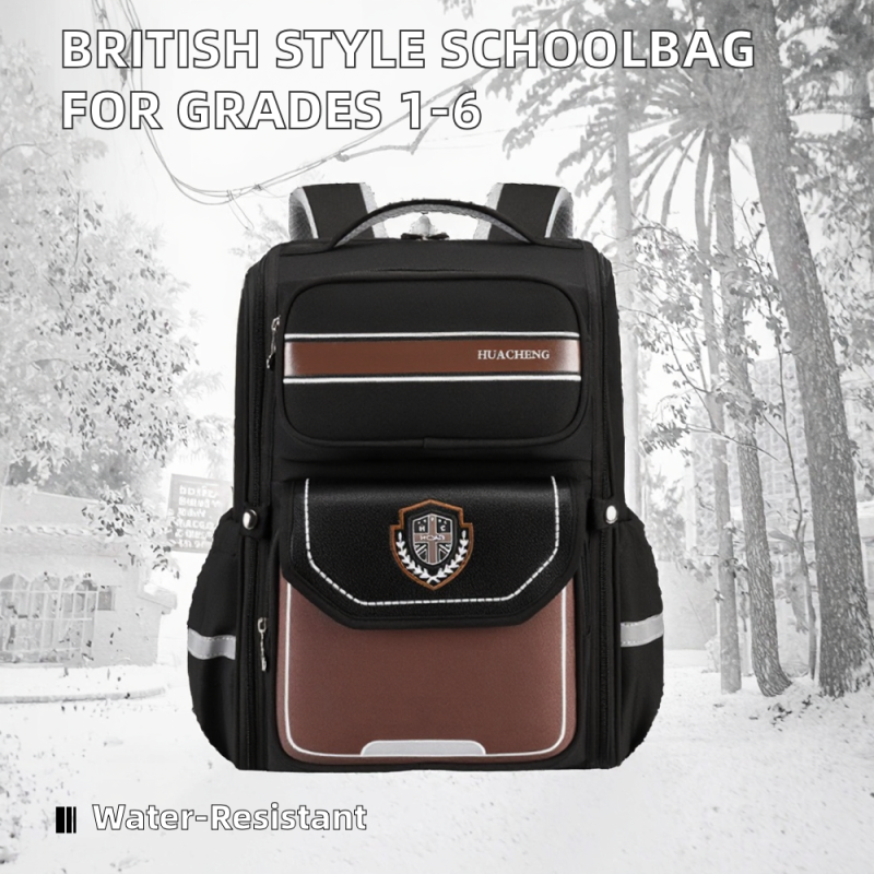 Schoolbag Manufacturer - Large Capacity Waterproof British Style Easy Store