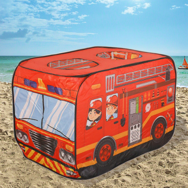 Play Tent Factory - Sairun Soft Toy Car-Shaped School Bus Foldable Indoor