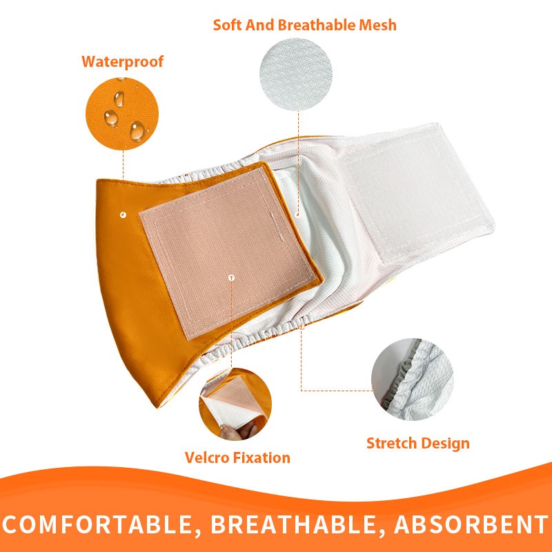 Dog Belly Band Factory - Reusable Pet Diaper Adult Male Menstruation Diapers