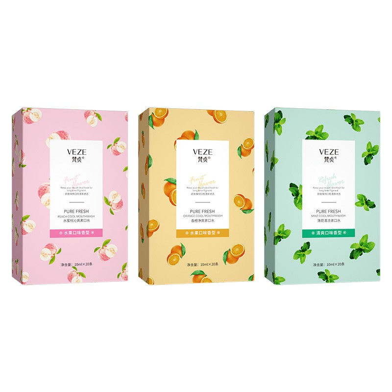 Mouthwash Manufacturer - White Peach Bad Breath Removal Teeth Whitening Strips