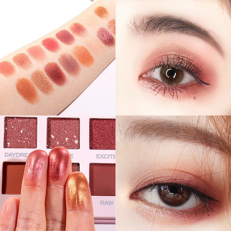 Eye Shadow Supplier - Dichromatic Pumpkin Earth Matte Orange Gold Flash
