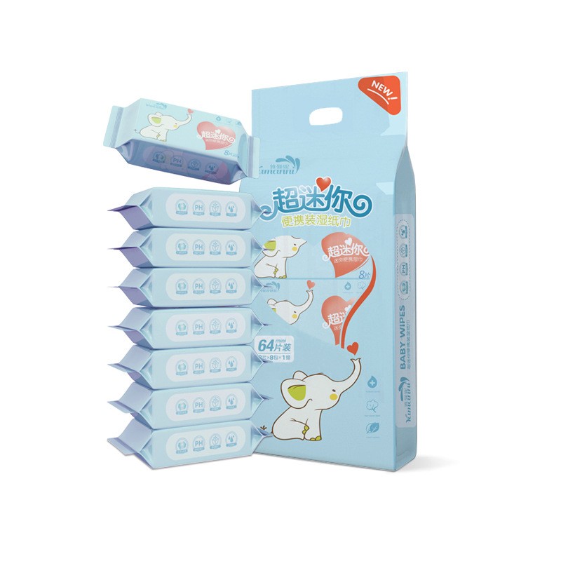 Wet Wipes Factory - 10 Pack Extraction Type Small Bag Disposable