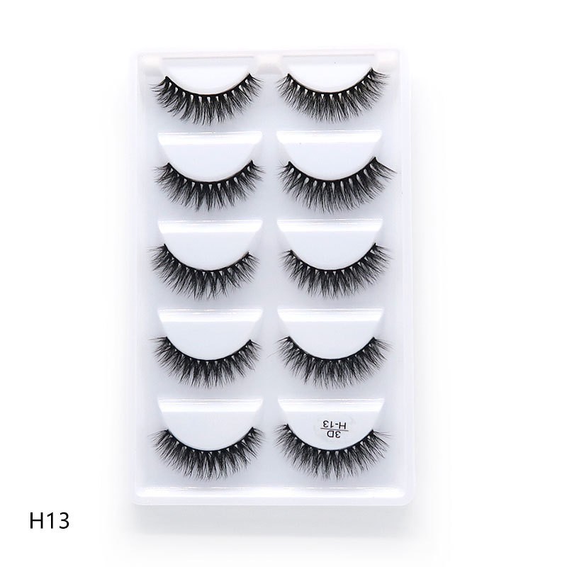 Eyelash Vendor Supplier - New Style Fluffy 14mm Mink 3D Winged Natural