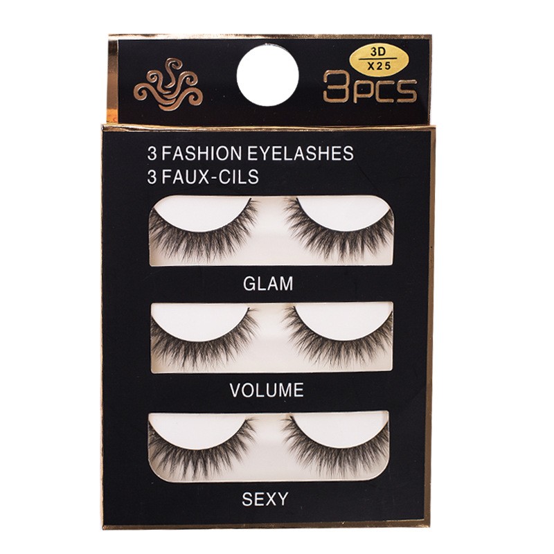 Eyelash Extension Supplier - Private Label 5 Pairs Black Colored Eyelashes